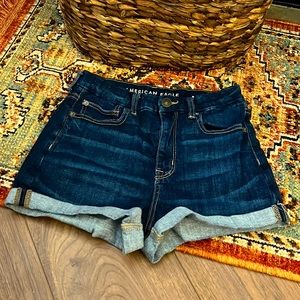 American eagle high waisted denim short